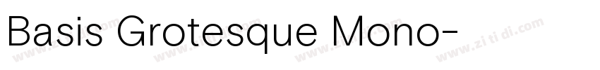 Basis Grotesque Mono字体转换